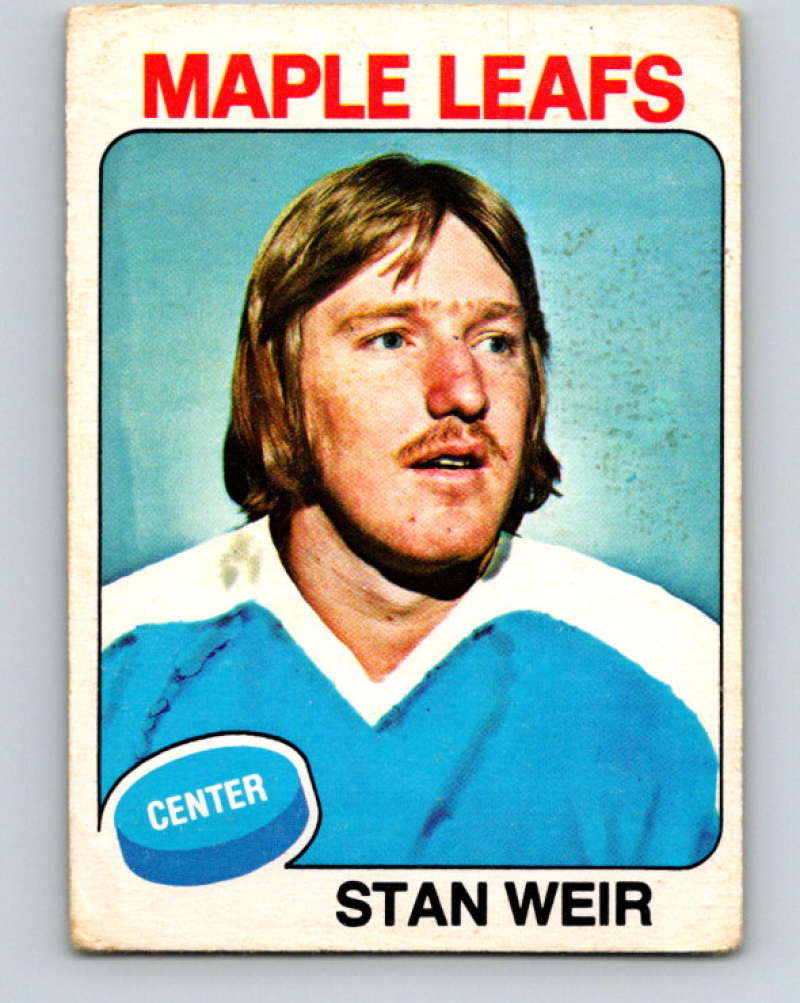 1975-76 O-Pee-Chee #132 Stan Weir  Toronto Maple Leafs  9355