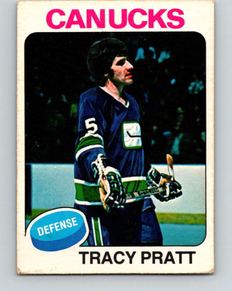 1975-76 O-Pee-Chee #133 Tracy Pratt  Vancouver Canucks  9356