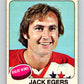 1975-76 O-Pee-Chee #134 Jack Egers  Washington Capitals  9357