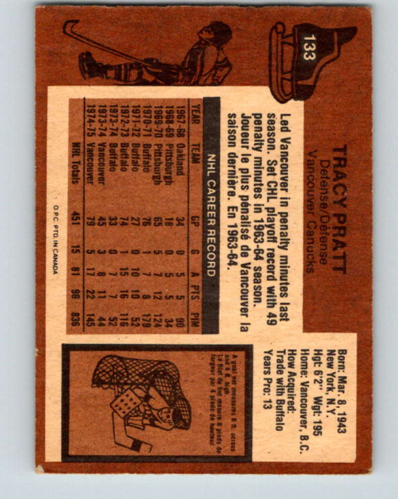 1975-76 O-Pee-Chee #134 Jack Egers  Washington Capitals  9357