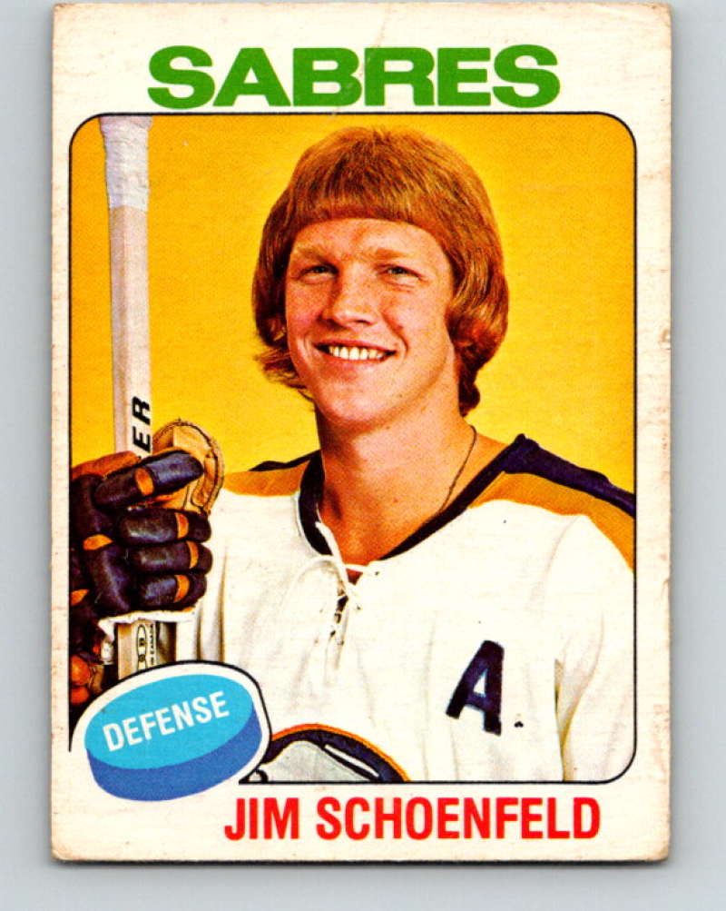 1975-76 O-Pee-Chee #138 Jim Schoenfeld  Buffalo Sabres  9361