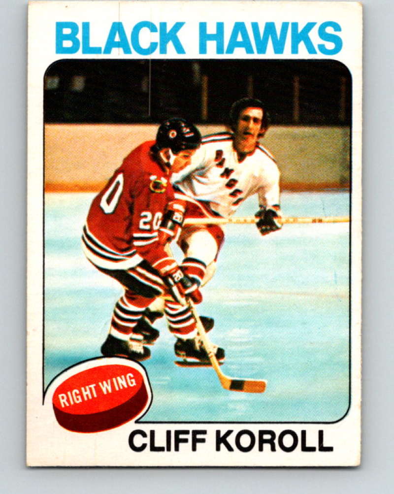 1975-76 O-Pee-Chee #139 Cliff Koroll  Chicago Blackhawks  9362
