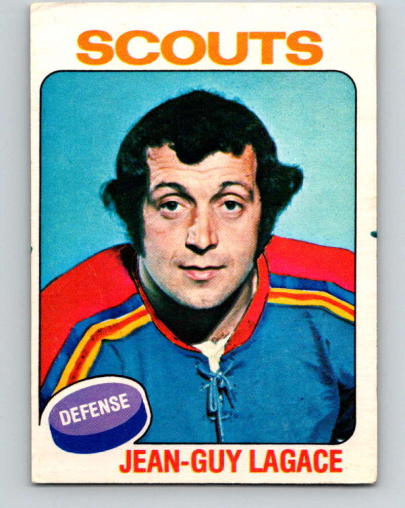 1975-76 O-Pee-Chee #141 Jean-Guy Lagace  Kansas City Scouts  9364
