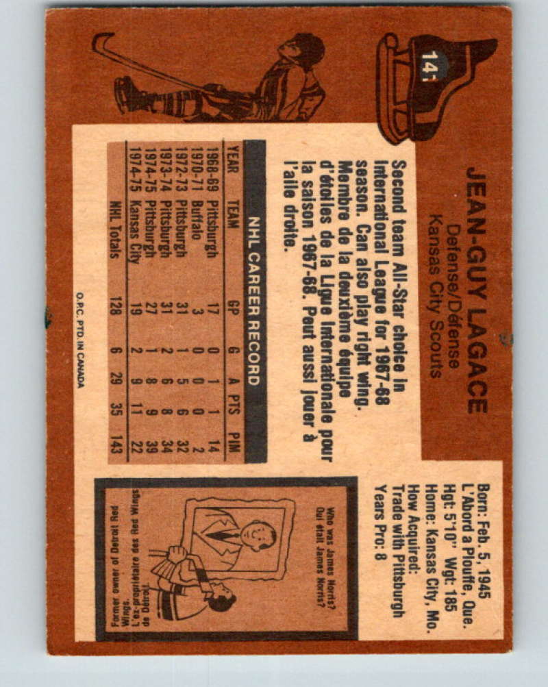 1975-76 O-Pee-Chee #142 Juha Widing  Los Angeles Kings  9365
