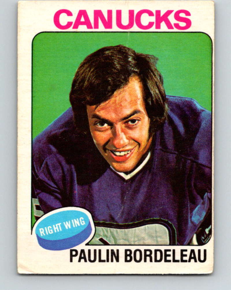 1975-76 O-Pee-Chee #151 Paulin Bordeleau  Vancouver Canucks  9374