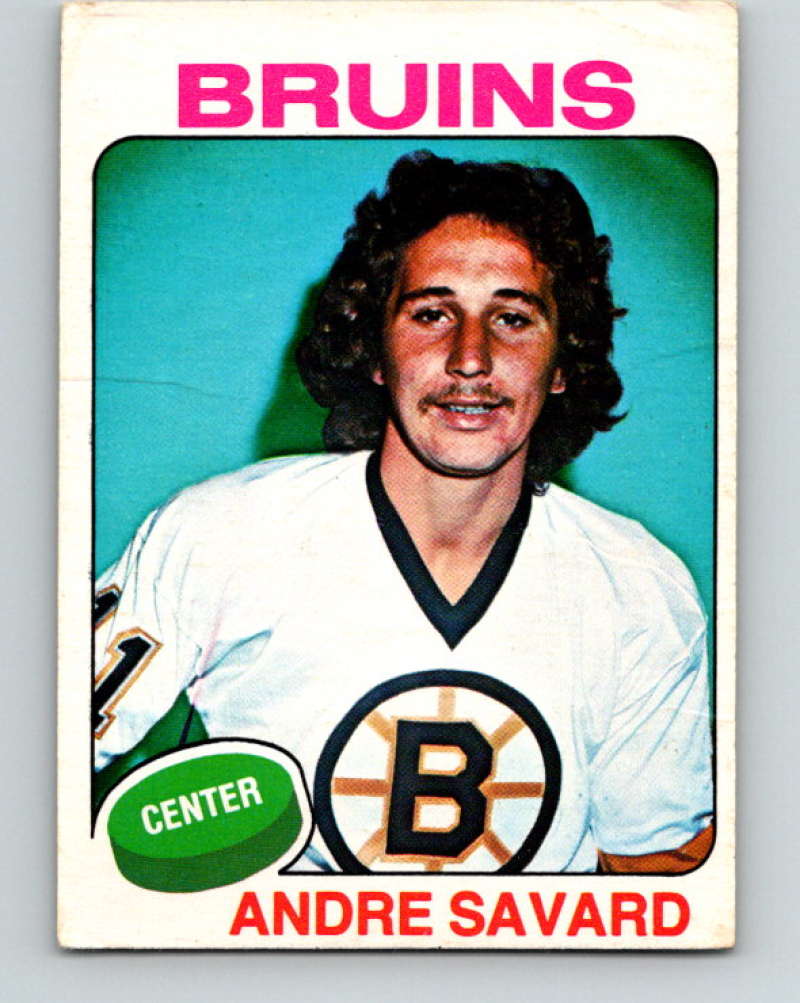 1975-76 O-Pee-Chee #155 Andre Savard  Boston Bruins  9378