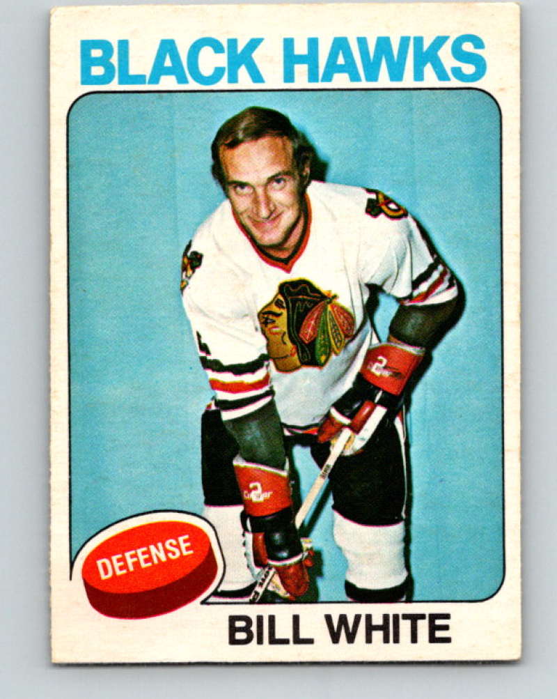 1975-76 O-Pee-Chee #157 Bill White  Chicago Blackhawks  9380