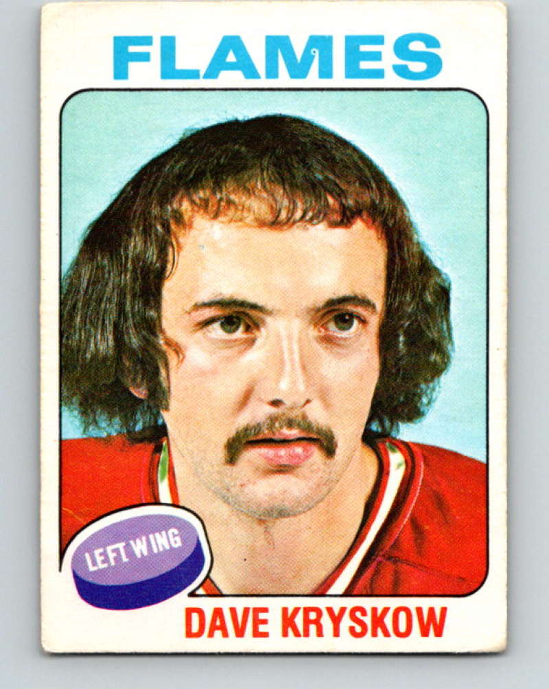 1975-76 O-Pee-Chee #158 Dave Kryskow  Atlanta Flames  9381