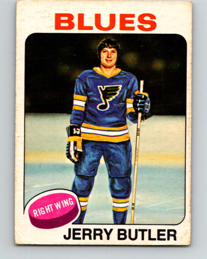 1975-76 O-Pee-Chee #167 Jerry Butler  St. Louis Blues  9390