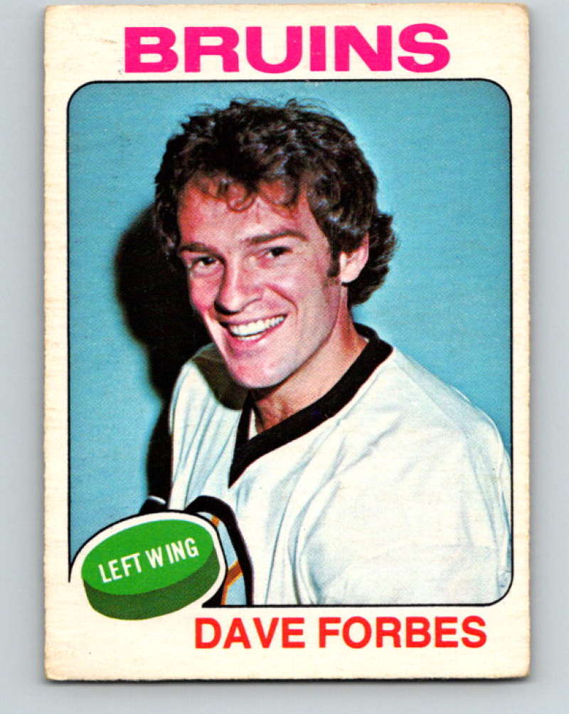 1975-76 O-Pee-Chee #173 Dave Forbes  Boston Bruins  9396