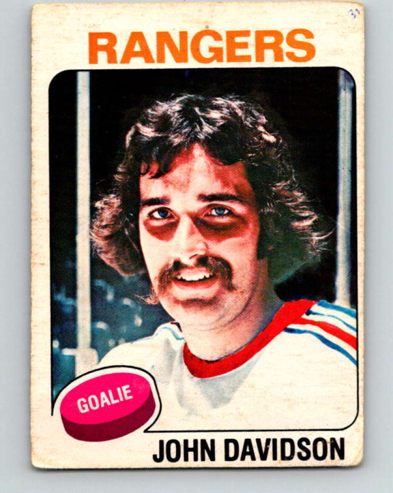 1975-76 O-Pee-Chee #183 John Davidson  New York Rangers  9406 Image 1