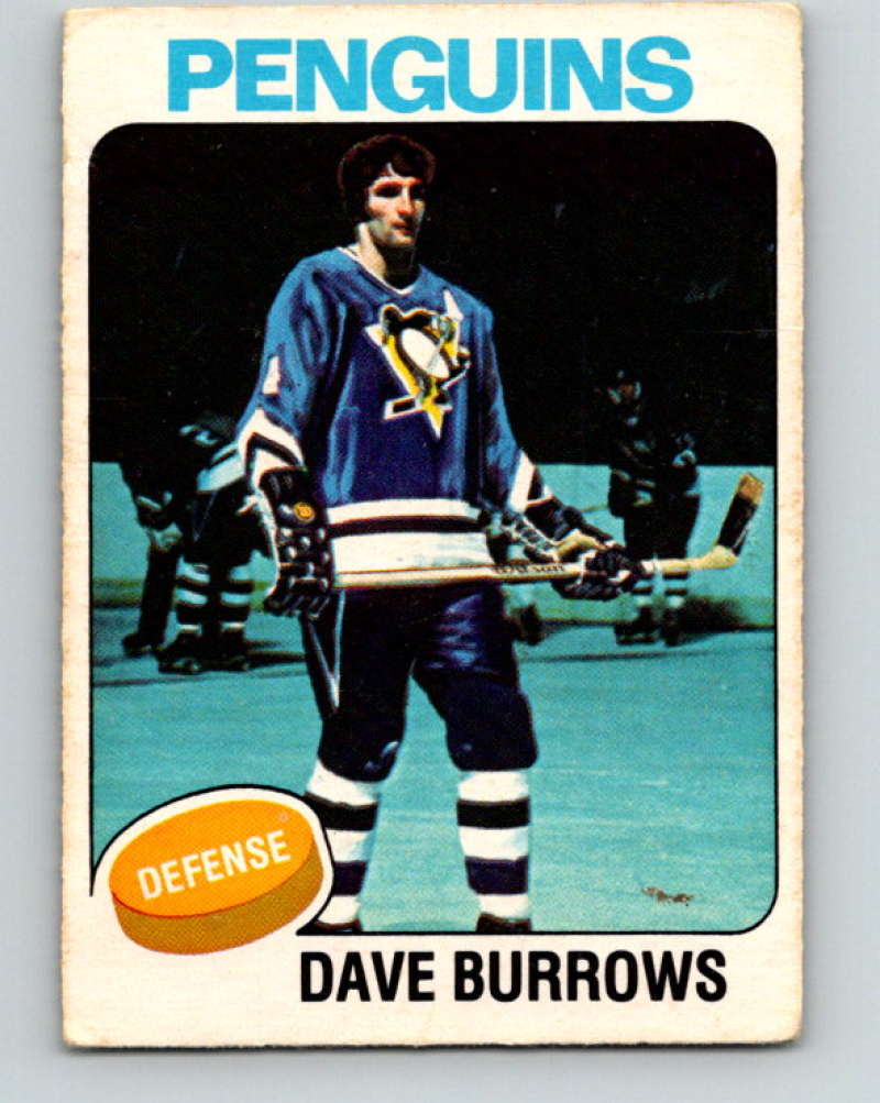 1975-76 O-Pee-Chee #186 Dave Burrows  Pittsburgh Penguins  9409 Image 1