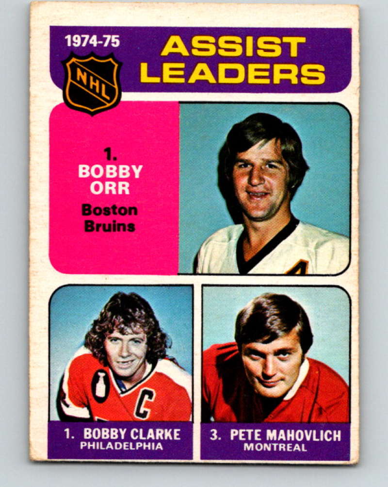 1975-76 O-Pee-Chee #209 Bobby Orr/Bobby Clarke LL Bruins/Flyers  9432