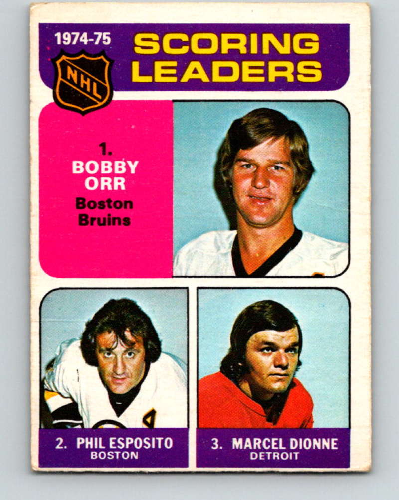 1975-76 O-Pee-Chee #210 Bobby Orr LL  Boston Bruins  9433