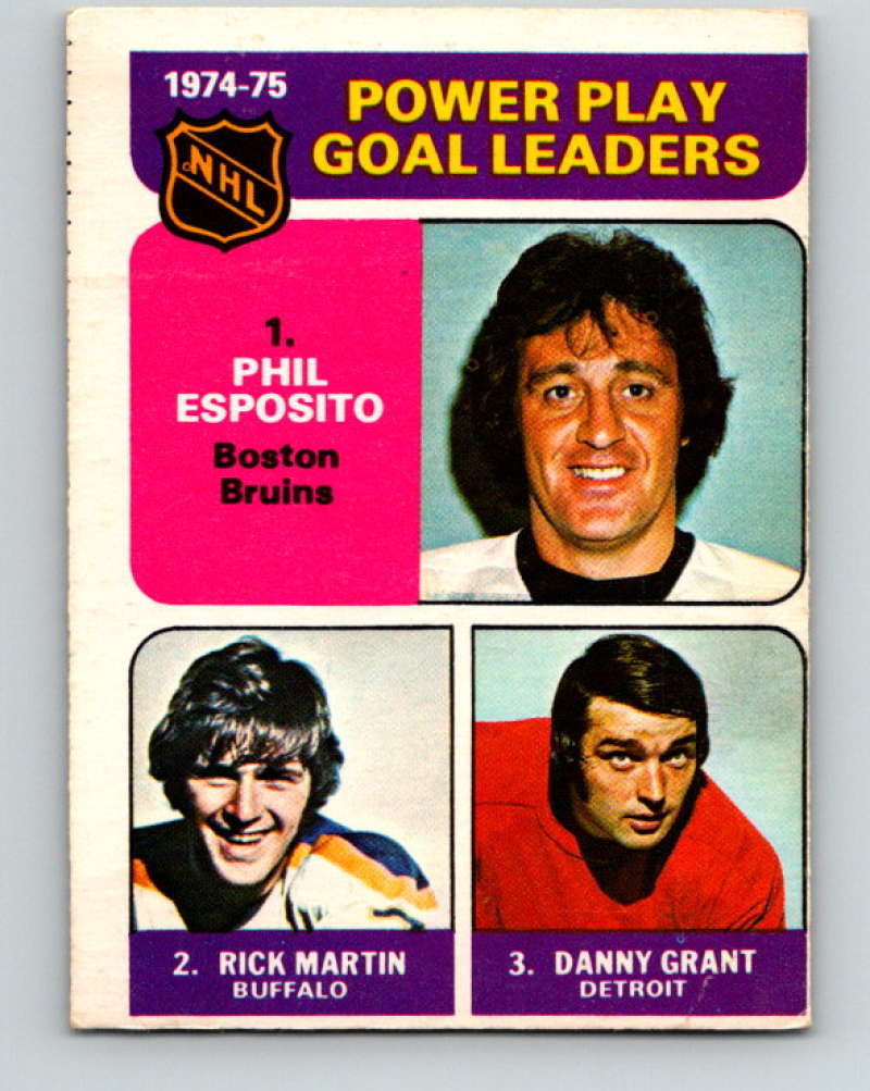 1975-76 O-Pee-Chee #212 Phil Esposito LL  Boston Bruins  9435