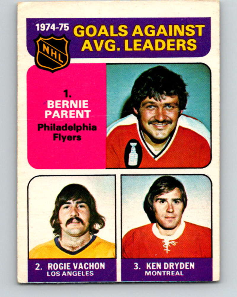 1975-76 O-Pee-Chee #213 Bernie Parent LL  Philadelphia Flyers  9436