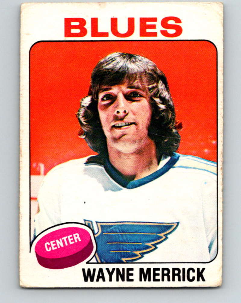 1975-76 O-Pee-Chee #228 Wayne Merrick  St. Louis Blues  9451