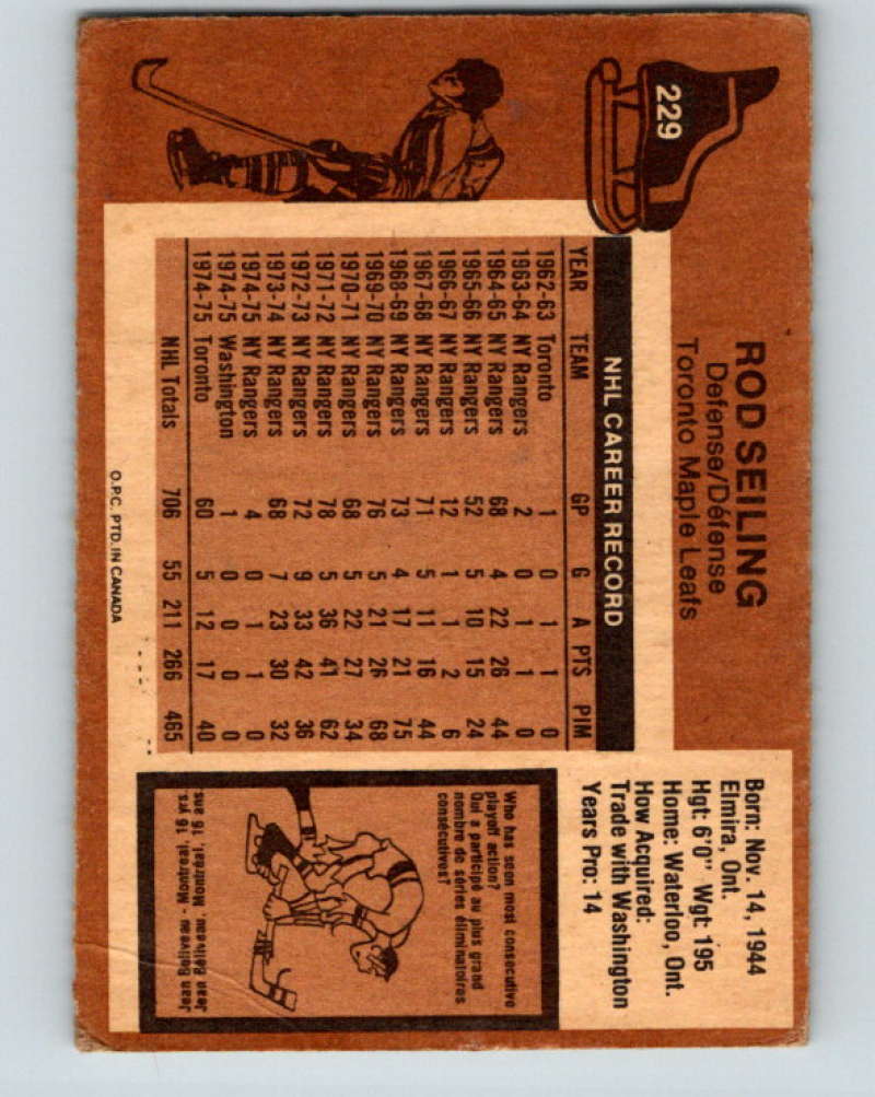 1975-76 O-Pee-Chee #230 Tom Lysiak  Atlanta Flames  9453