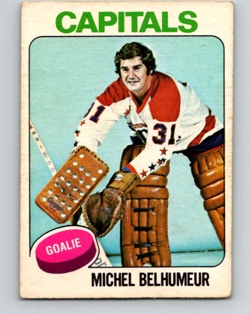1975-76 O-Pee-Chee #232 Michel Belhumeur  Washington Capitals  9455