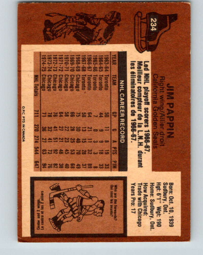 1975-76 O-Pee-Chee #235 Gregg Sheppard  Boston Bruins  9458 Image 2