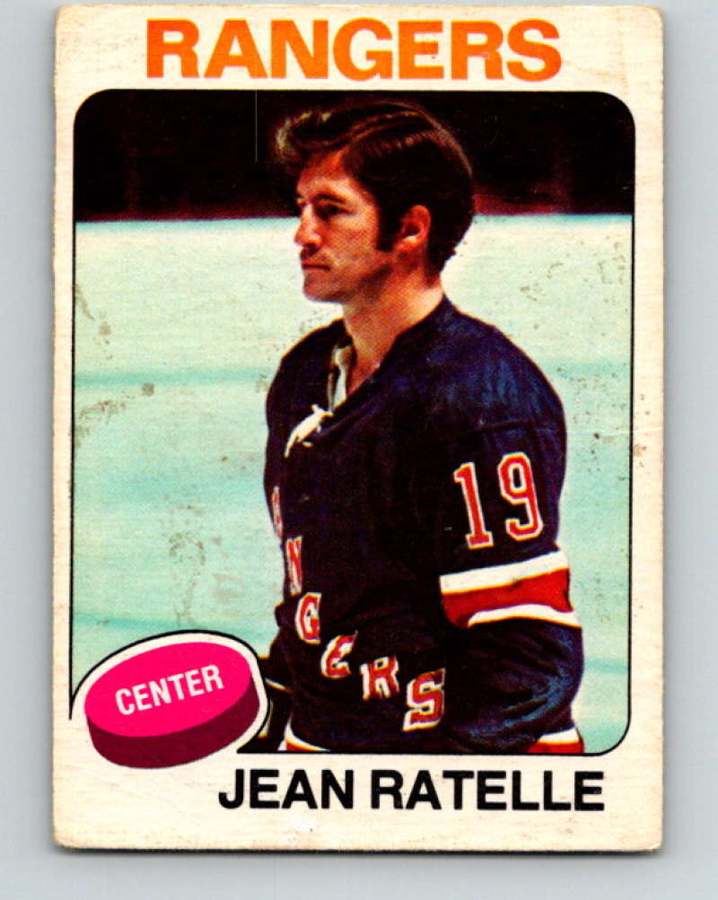 1975-76 O-Pee-Chee #243 Jean Ratelle  New York Rangers  9466