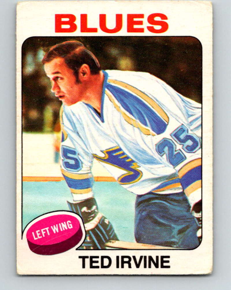 1975-76 O-Pee-Chee #244 Ted Irvine UER  St. Louis Blues  9467