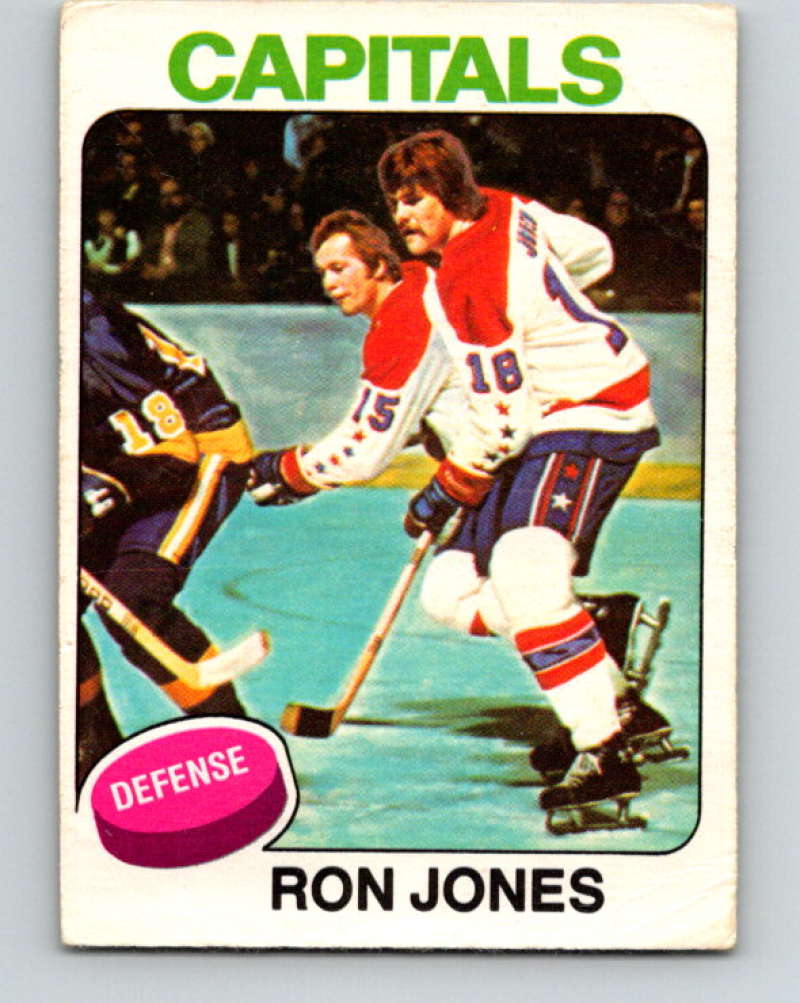 1975-76 O-Pee-Chee #247 Ron Jones  RC Rookie Washington Capitals  9470