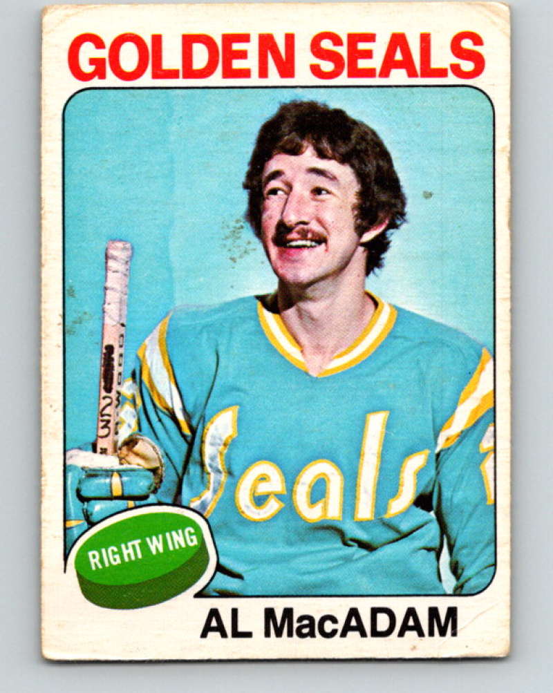 1975-76 O-Pee-Chee #253 Al MacAdam  California Golden Seals  9480 Image 1