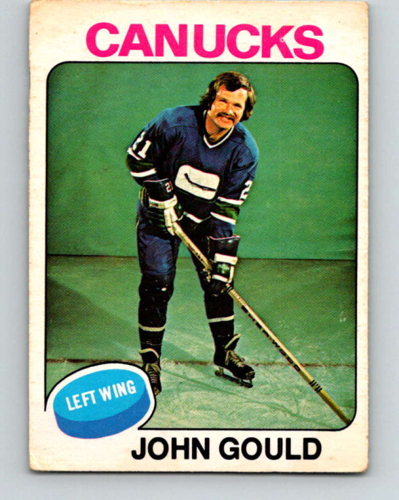 1975-76 O-Pee-Chee #266 John Gould  Vancouver Canucks  9493