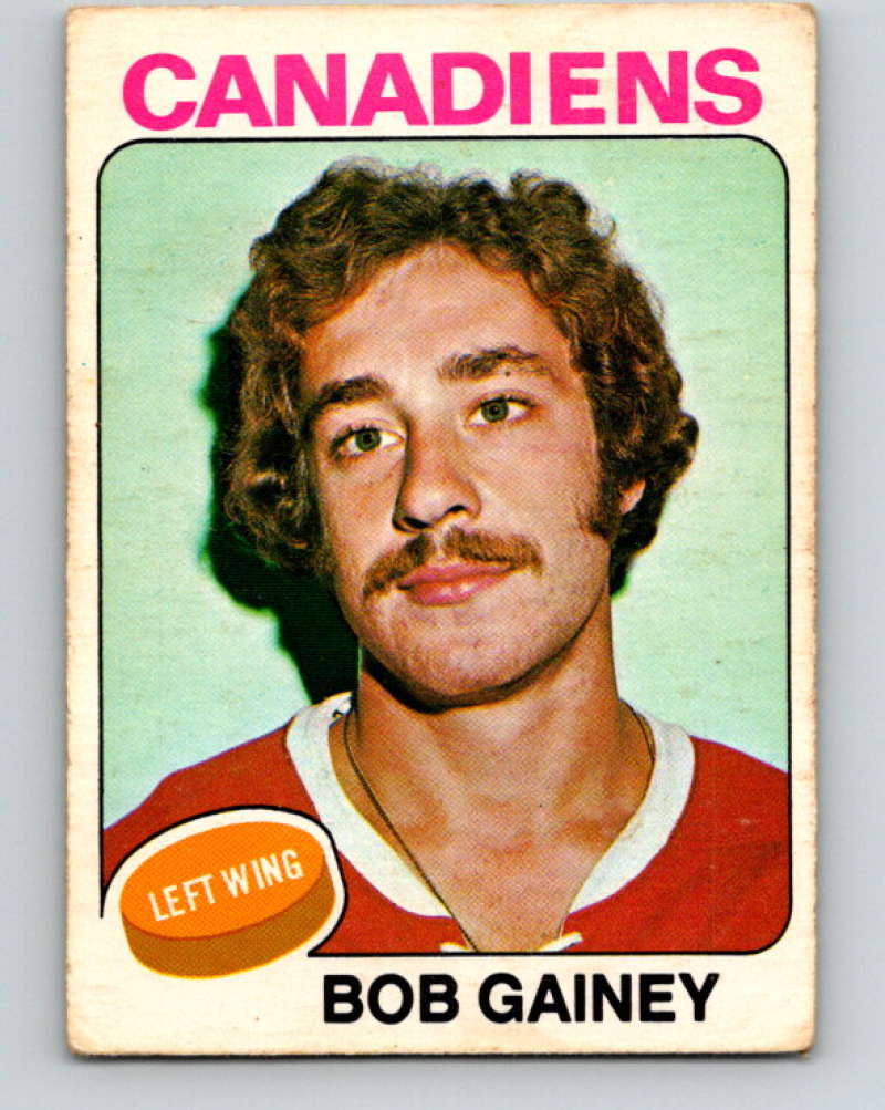 1975-76 O-Pee-Chee #278 Bob Gainey  Montreal Canadiens  9506