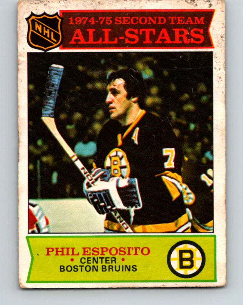 1975-76 O-Pee-Chee #292 Phil Esposito AS  Boston Bruins  9520 Image 1