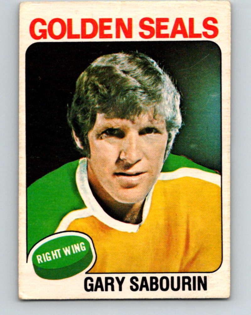 1975-76 O-Pee-Chee #299 Gary Sabourin  California Golden Seals  9527