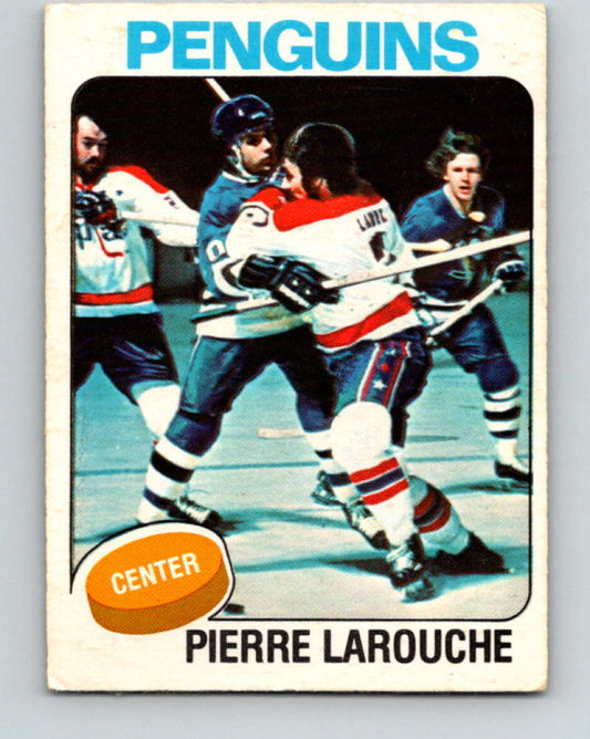 1975-76 O-Pee-Chee #305 Pierre Larouche  RC Rookie Pittsburgh Penguins  9533