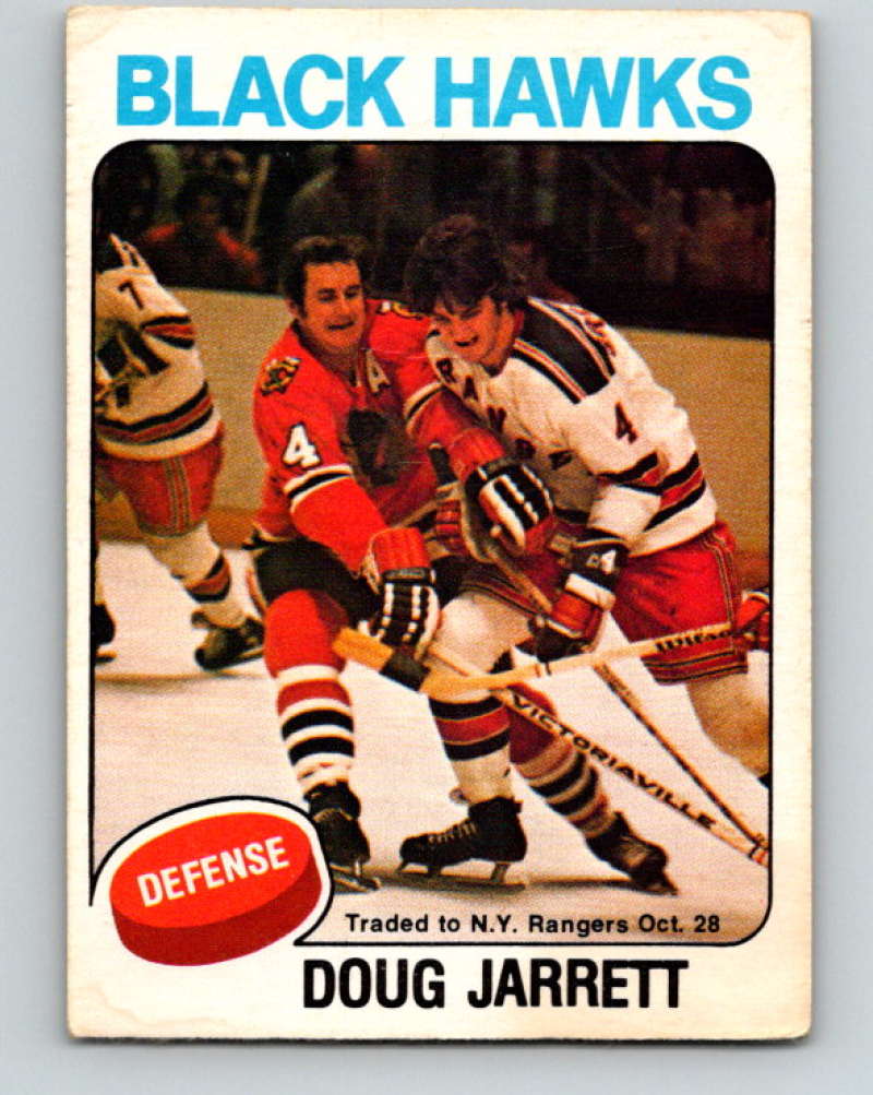 1975-76 O-Pee-Chee #333 Doug Jarrett  Chicago Blackhawks  9561 Image 1