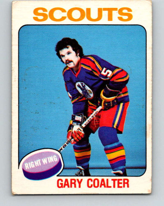 1975-76 O-Pee-Chee #334 Gary Coalter  Kansas City Scouts  9562