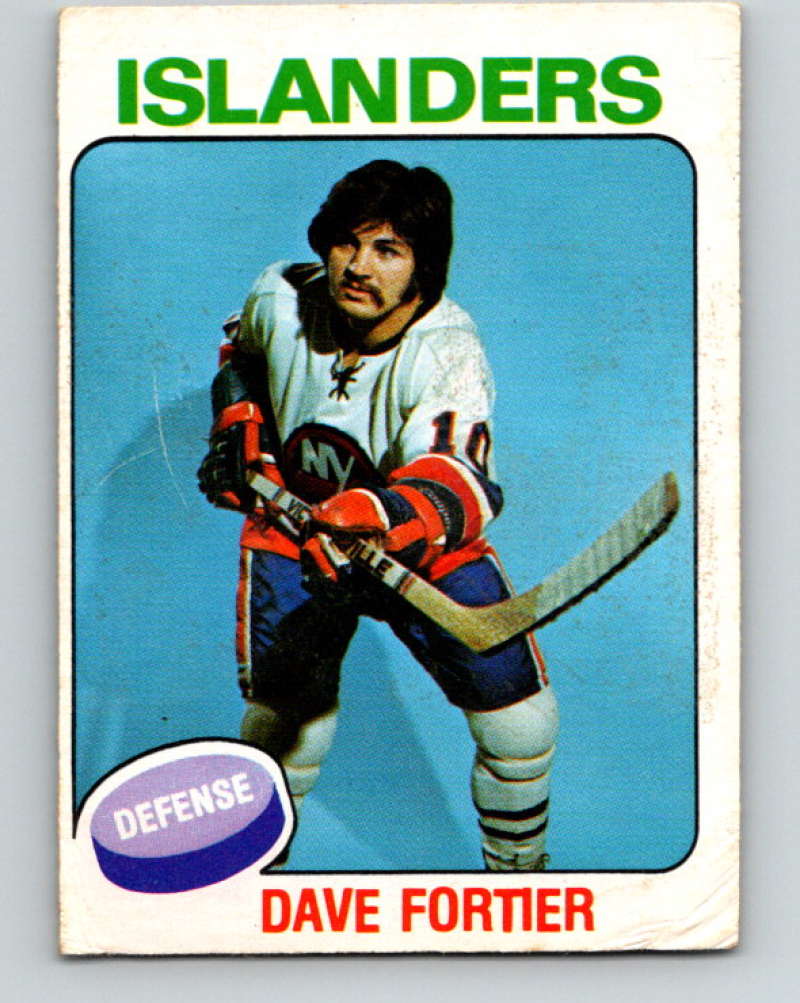 1975-76 O-Pee-Chee #336 Dave Fortier  New York Islanders  9564