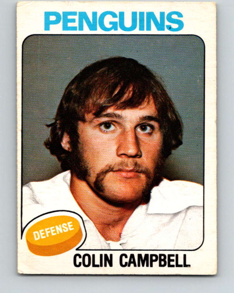 1975-76 O-Pee-Chee #346 Colin Campbell  RC Rookie Pittsburgh Penguins  9574