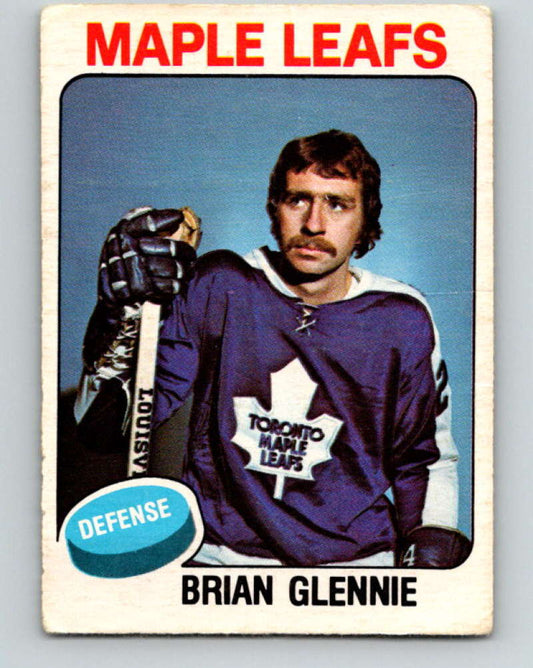 1975-76 O-Pee-Chee #365 Brian Glennie  Toronto Maple Leafs  9593