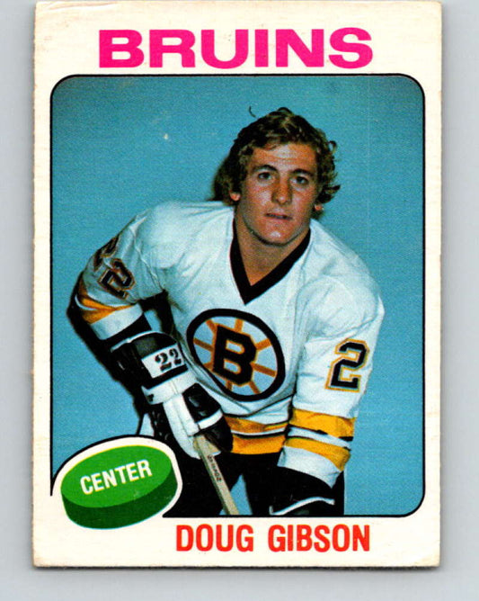 1975-76 O-Pee-Chee #375 Doug Gibson  RC Rookie Boston Bruins  9603