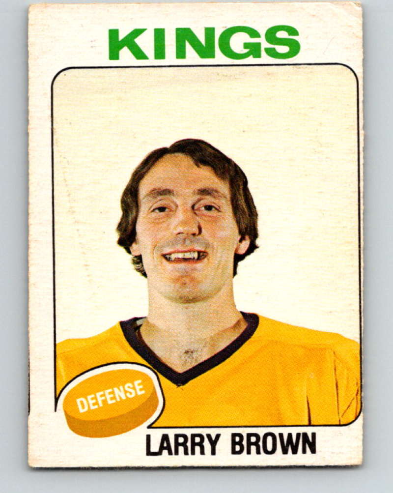 1975-76 O-Pee-Chee #377 Larry Brown  Los Angeles Kings  9605 Image 1