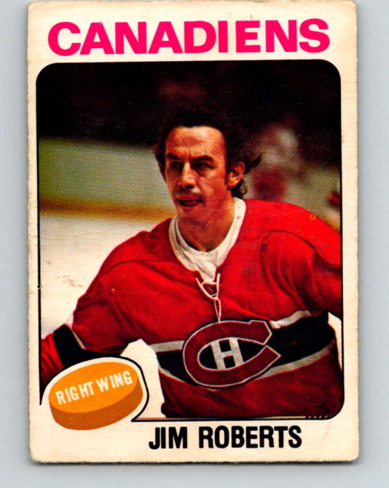 1975-76 O-Pee-Chee #378 Jim Roberts  Montreal Canadiens  9606