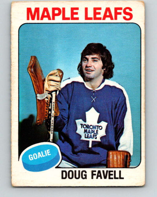 1975-76 O-Pee-Chee #381 Doug Favell  Toronto Maple Leafs  9609