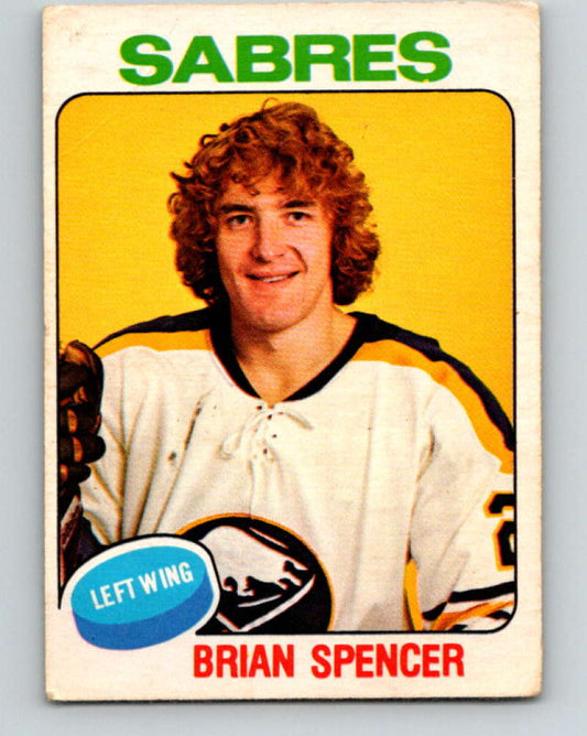 1975-76 O-Pee-Chee #384 Brian Spencer  Buffalo Sabres  9612 Image 1