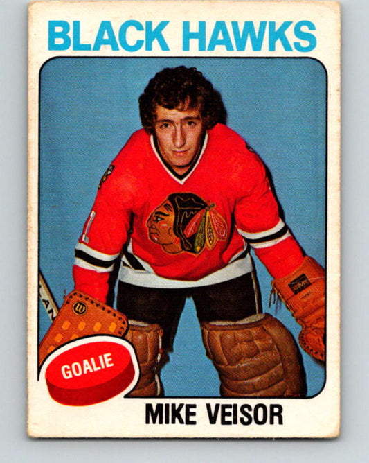 1975-76 O-Pee-Chee #385 Mike Veisor  RC Rookie Chicago Blackhawks  9613