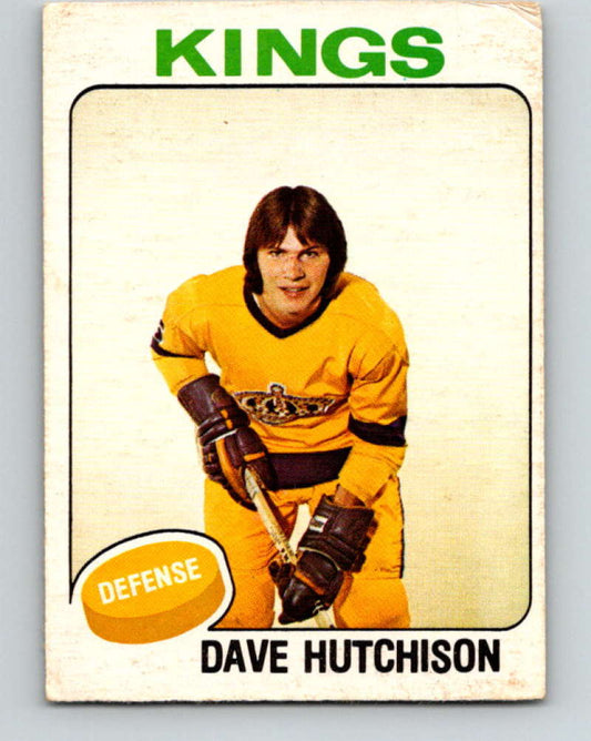 1975-76 O-Pee-Chee #390 Dave Hutchison  RC Rookie Los Angeles Kings  9618