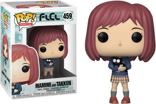 Funko Pop - 459 Anime FLCL Mamimi w/ Takkun Black Cat Vinyl Figure Image 1