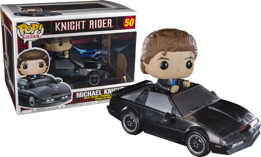Funko Pop - 50 Knight Rider - Michael Knight with KITT Rides Vinyl Figure