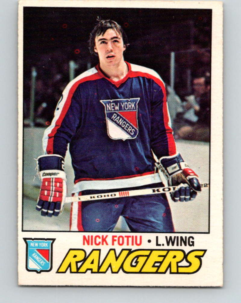 1977-78 O-Pee-Chee #11 Nick Fotiu NHL  NY Rangers 9634 Image 1
