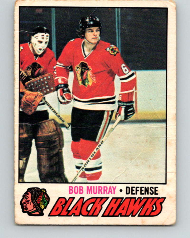 1977-78 O-Pee-Chee #12 Bob Murray NHL  Blackhawks 9635 Image 1