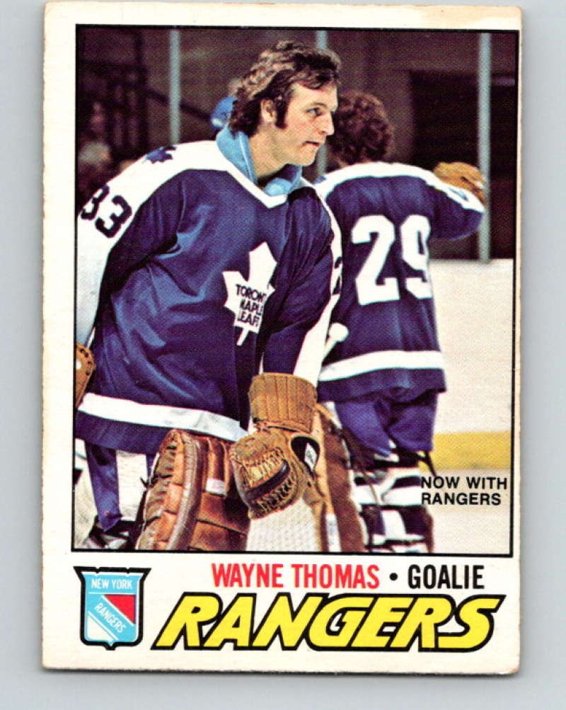 1977-78 O-Pee-Chee #19 Wayne Thomas NHL  NY Rangers 9642 Image 1